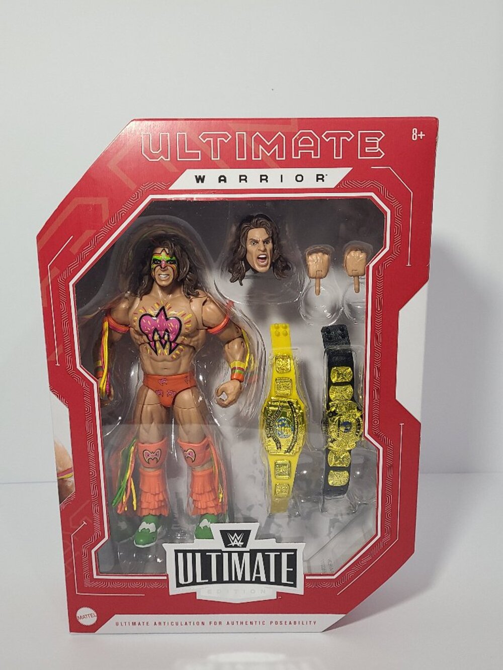 WWE Ultimate Fan Take Over Ultimate Warrior Wrestlemania 6 Figure New In Box